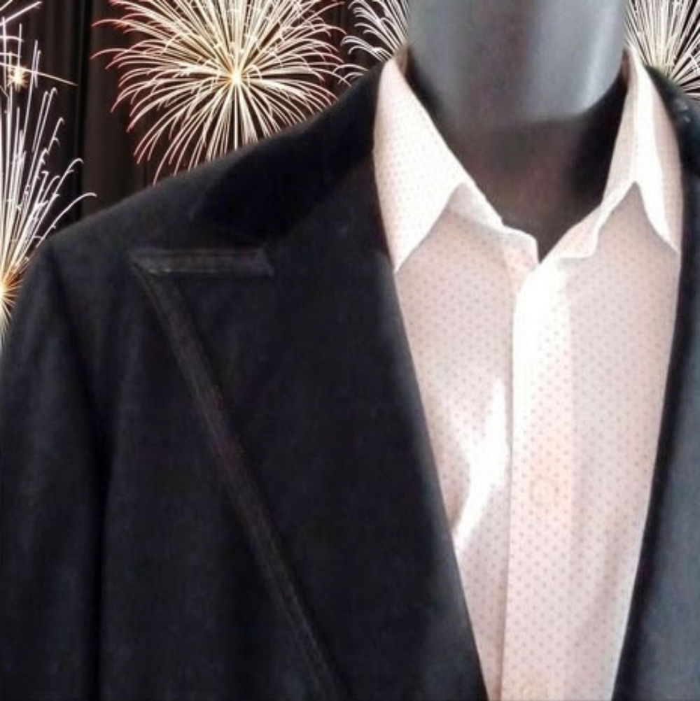 LORD WEST Vintage Black Tuxedo Blazer / Dinner Jacket, 46 XL